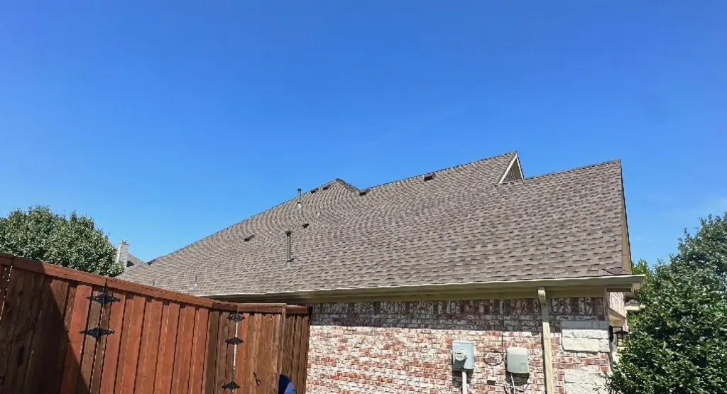 Completed roof replacement project in Leonia